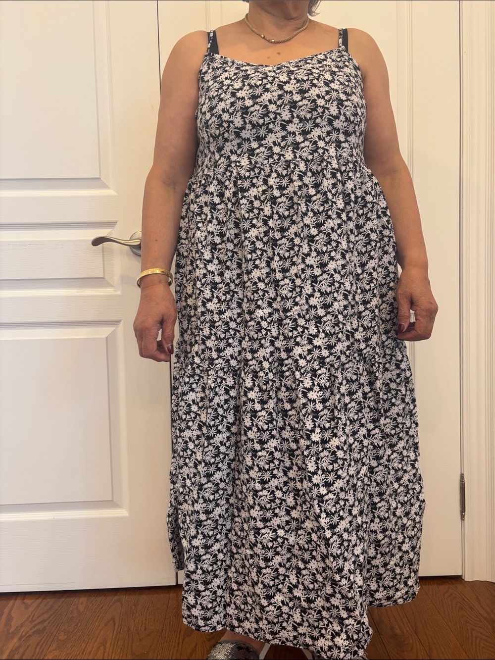 Marks & Spencer Black & White Floral Maxi Dress